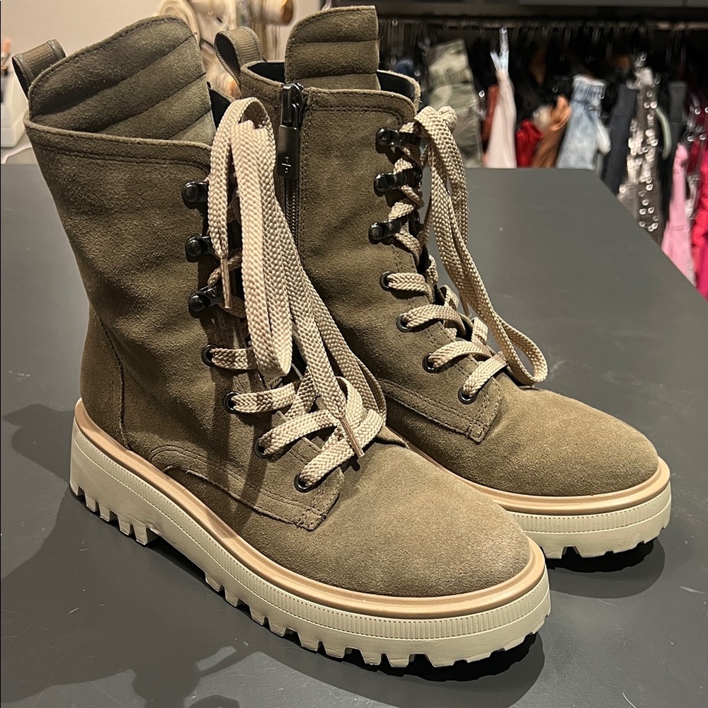Kenneth Cole Suede Women's Lace-Up Boots